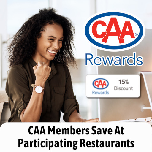 CAA Members Save 5% at Many Dine Local Restaurants!